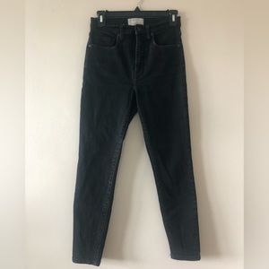 Everlane The High Rise Skinny Black Jeans